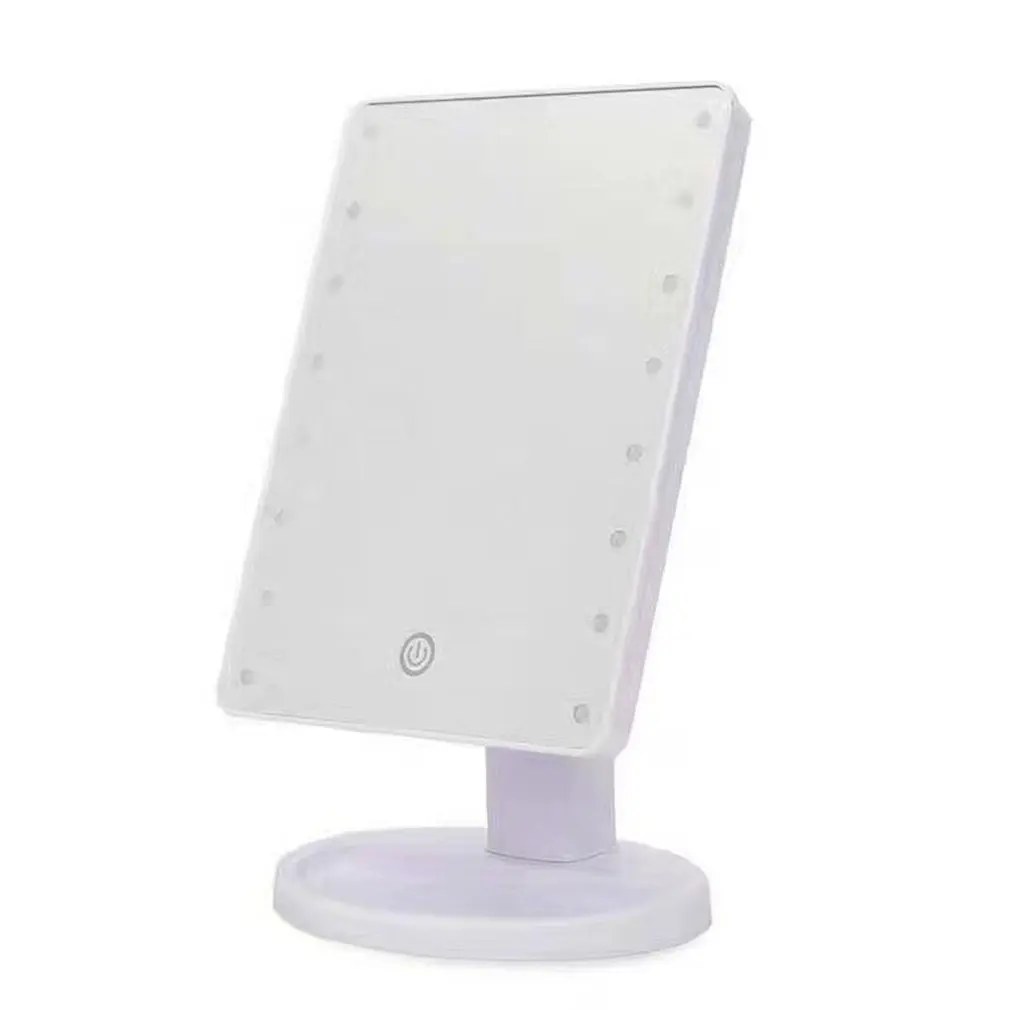 

Princess Mirror Wash Cleaning Mirror With Light Touch Screen Desktop Led Light Square Dressing Mirror