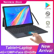 2021 verbesserte Android 10,5 Zoll 2IN1 Tablet PC Deca Core 1920*1200 Bildschirm 13,0 MP Dual 4G Telefon tablet Mit Tastatur GPS Gaming