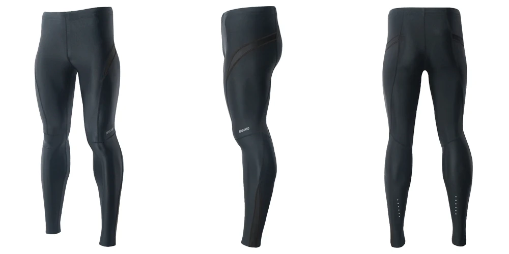 ARSUXEO, мужские весенне-Осенние Колготки для бега, компрессионные штаны для бега, эластичные спортивные штаны для фитнеса, тренировок, тренажерного зала, светоотражающие 9015