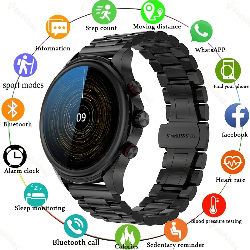 Умные часы с Bluetooth для мужчин и женщин браслет контроля пульса артериального