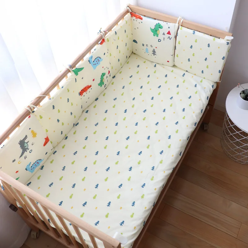 Детские бампер для новорожденных Nordic толстые мягкие бортики в детскую кроватку в виде Винни Пуха для детской комнаты, украшения защита для кроватки для детской кровати, комплект из 6 штук