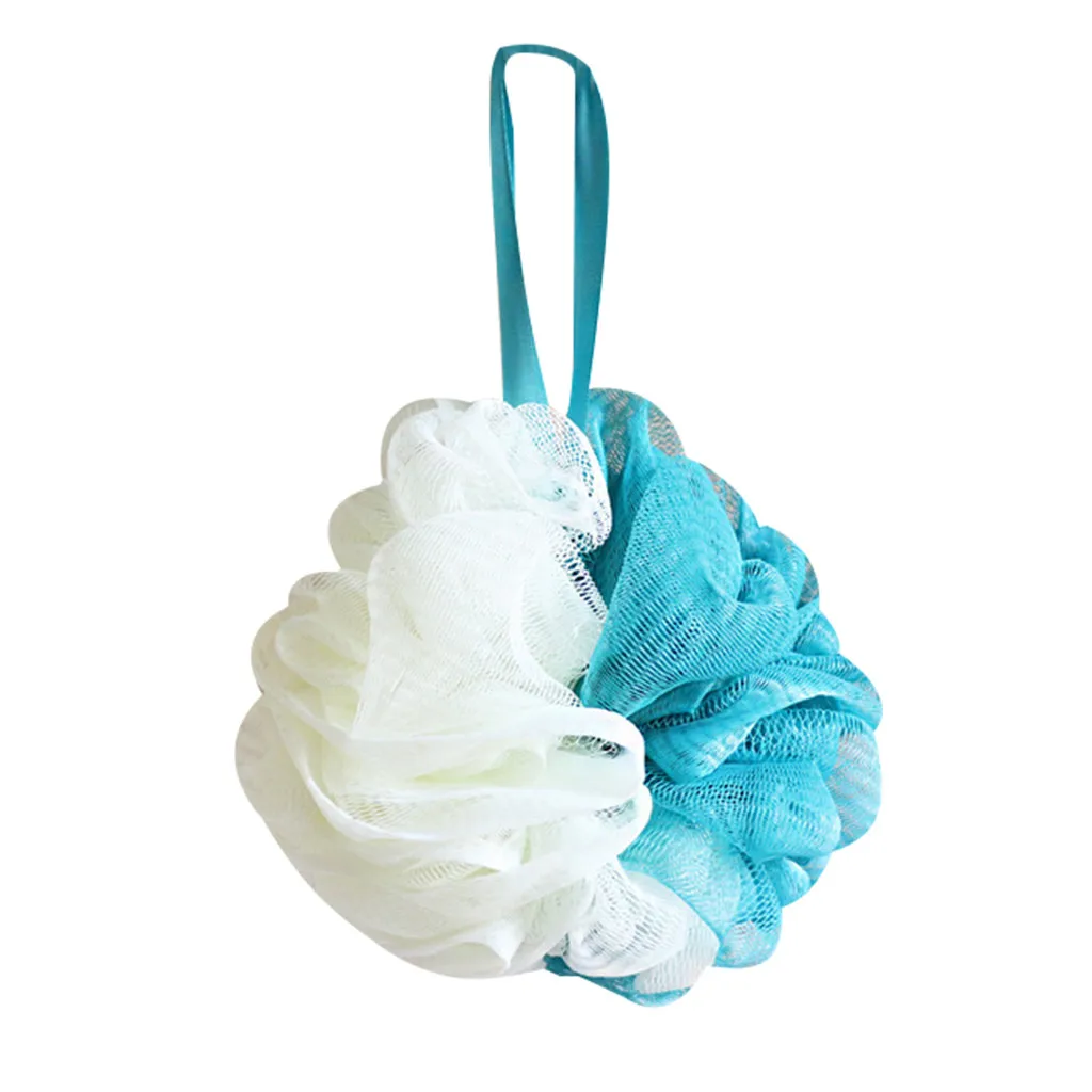 15# мочалка из люфы губка для душа Pouf сетка мяч Отшелушивающий Премиум Scrubber для ванной комнаты аксессуар мочалка из люфы губка для душа