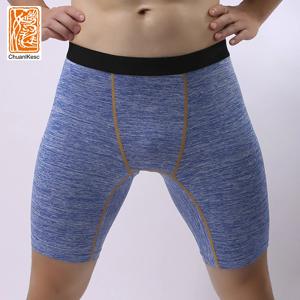 4 Pcs/Lot Men's Boxer Pants Long Leg Wear Resistant Underwear Sports Track And Field Shorts Breathable Hot Underwear