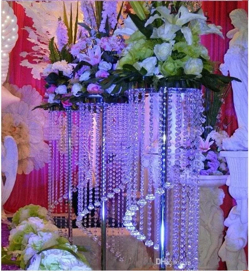 

Sale by Bulk Elegant Sparkling Crystal clear garland chandelier wedding cake stand birthday party supplies decorations