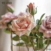 Real Touch Rose Christmas Decorations for Home Silk Artificial Peony Wedding Decoration Marrige Decorative Flower Party Decor 6