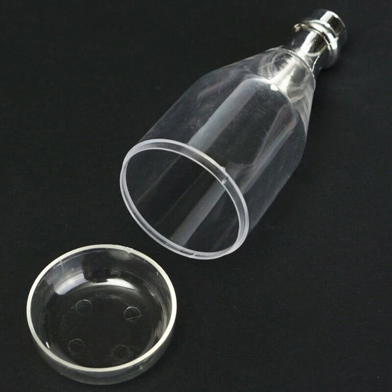 

12pcs Plastic Fillable Champagne Bottle Shaped Candy Box Wedding Party Decor Candy Bottles For Home Diy Decoration