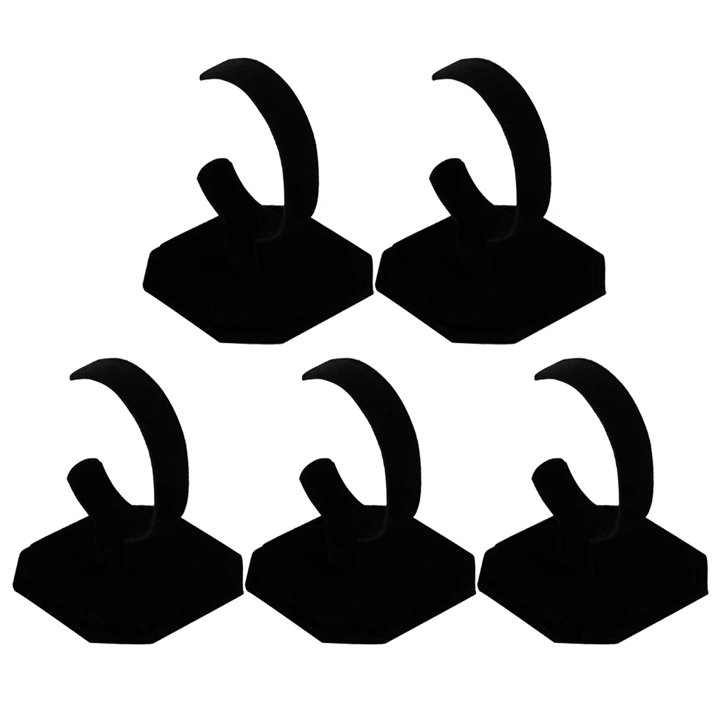 Blesiya Black Velvet Wrist Watch Holder Stand Bangle Bracelet Display Rack