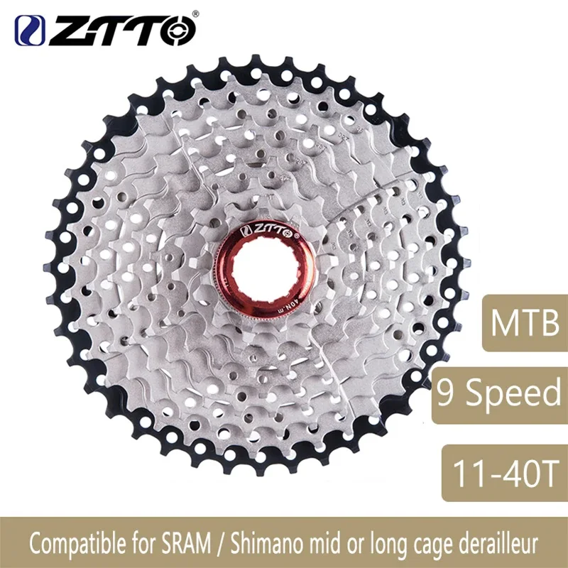 ZTTO горный велосипед MTB 9 скоростная кассета Velocidade S 40T части велосипеда широкое