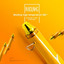 Модернизированный многоцветный высокотемпературный горячий воздушный пистолет ручной Diy портативный термопистолет термоусадочный резиновый штамп мягкий керамический установочный инструмент