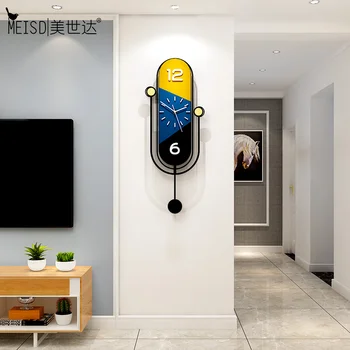 

MEISD Modern Design Clock Wall Watch Pendulum Paintings By Number Home Decor Living Room Quartz Horloge Silent Free Shipping