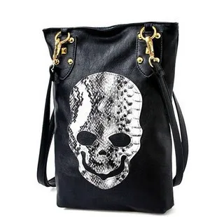 

Factory Price Wholesale Autumn And Winter New Style WOMEN'S Bag Skeleton Black And White with Pattern Verticle Square Single-sho