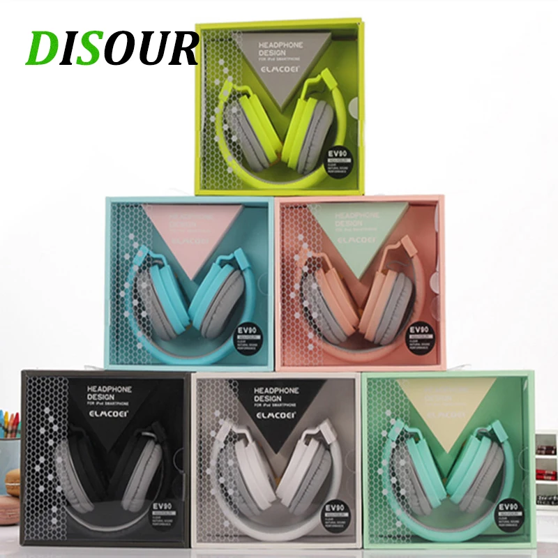 Tanio DISOUR moda śliczne słuchawki cukierki kolor składany zestaw słuchawkowy