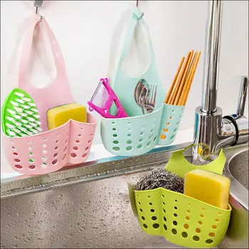 

Kitchen Dish Cloth Sponge Storage Bag Sink Holder Holder Soap Portable Home Hanging Drain Bag Basket Bath Storage Case