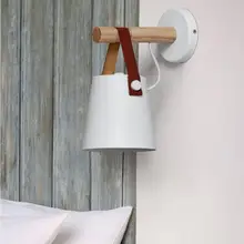 Современный деревянный железный настенный светильник для спальни, крыльца, коридора, кабинета, светильник, декор для комнаты