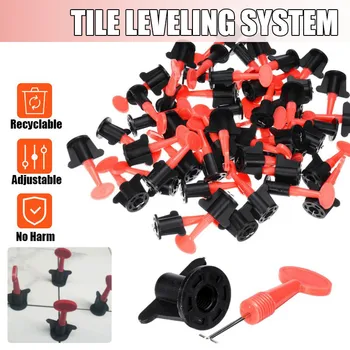 

New 50Pcs/Set Level Wedges Tile Spacers For Flooring Wall Tile Carrelage Leveling System Leveler Locator Spacers Plier