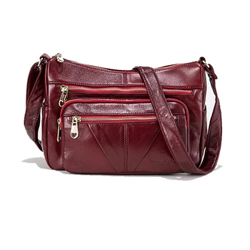 

New women's crossbody bag Cross section square multi-layer zipper Women's Shoulder Messenger bag female purse business sale bag