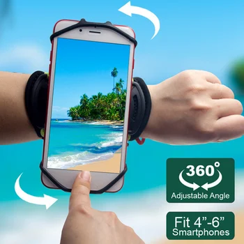 

Phone Armband Super Breathable Sports Arm Phone Armband Rotatable Armband with Key Holder/earphone storage for Hiking Biking
