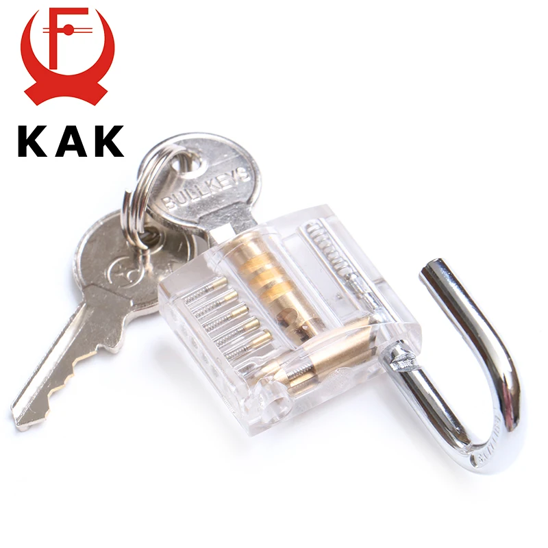 KAK Transparent Locks Pick Visible Mini Padlock Hasps Training For Locksmith