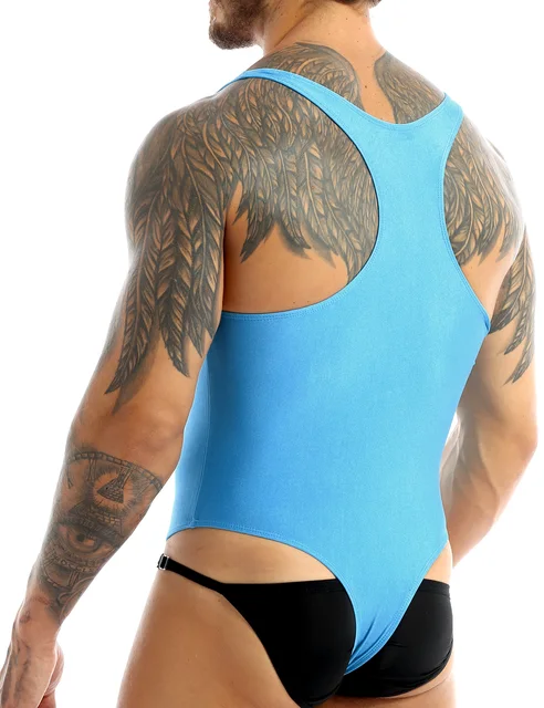 Mens G Strings MSemis Men One Piece High Cut Bodysuit Leotard Singlet  Underwear Sleeveless Com Bojo Thong With Bulge Pouch From Wenjizong, $12.16