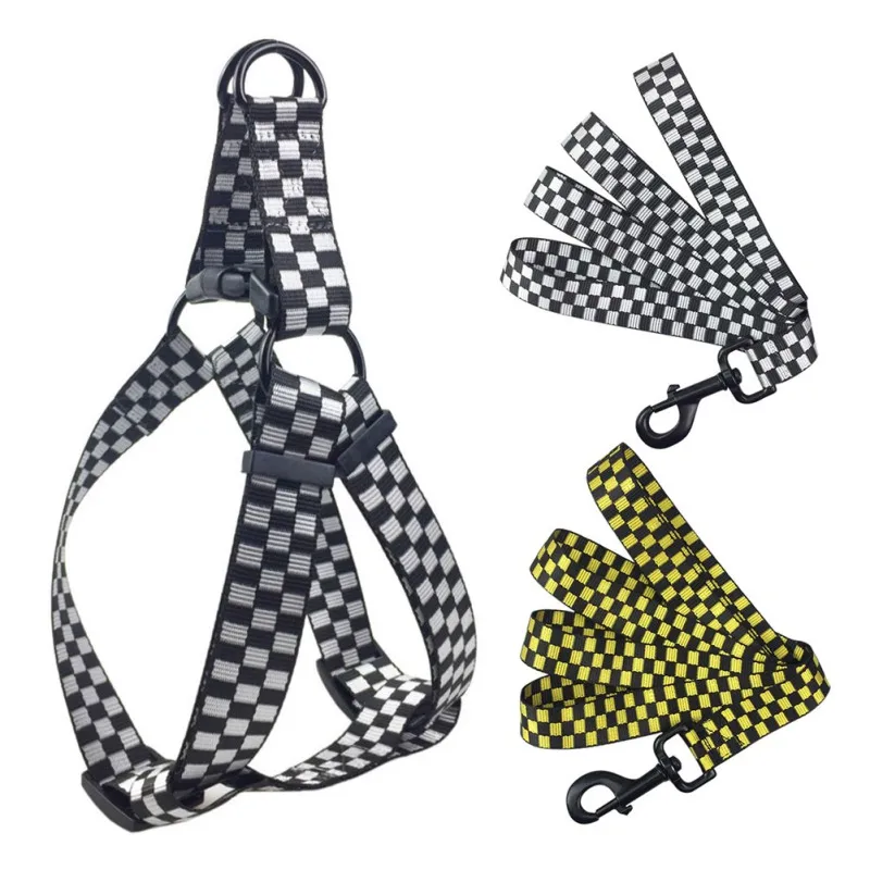 

Small Medium Large Dog Harness And Leash Breathable Vest Harnesses For Dogs Pet Training Breast-band Traction Rope