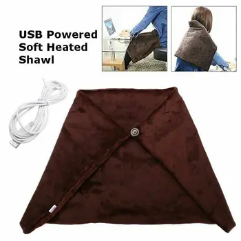 

Faroot USB Powered Soft Heated Shawl Winter Neck Electric Warming Heating Blanket Pad Office Lady Student Tools Keeping Warming
