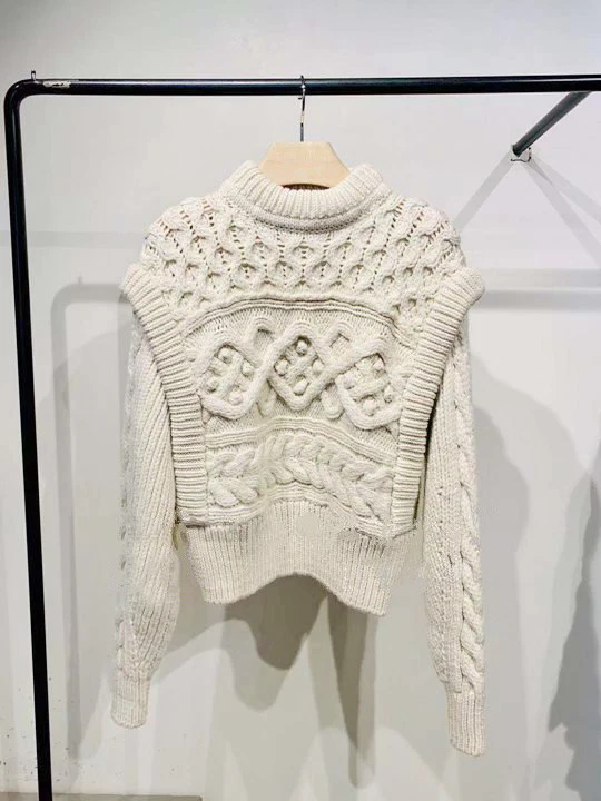 Women's Knitted Sweater Solid Color O-neck Autumn