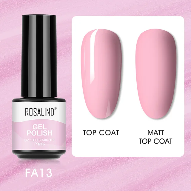 ROSALIND Nail Gel Polish Neon Luminous Hybrid Varnish Manicure Semi Permanent UV Gel Nail Art Base Top Coat Gel Nail Polish New FXA-FA13