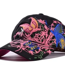 Женские бейсболки в стиле хип-хоп, бейсболки с вышитым бантом и цветочным узором, Женские повседневные регулируемые бейсболки gorro