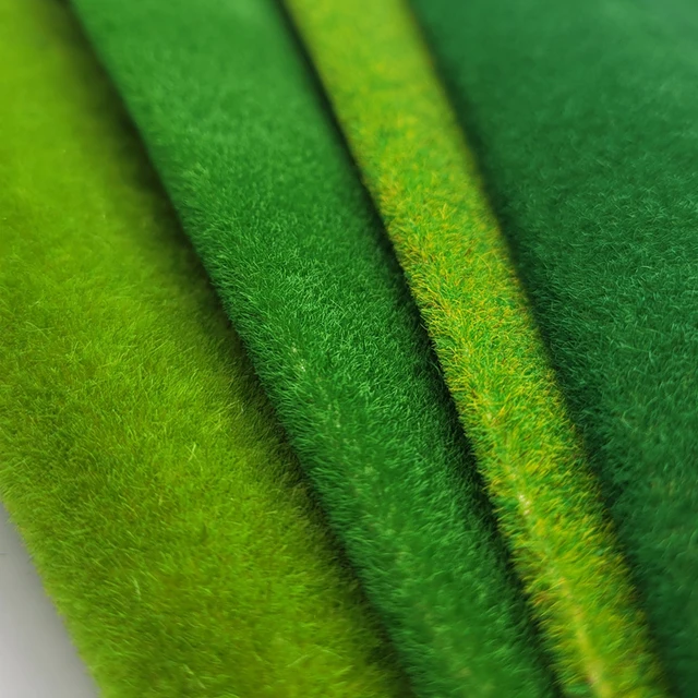 Model Green Grass Mat Sheet Terrain Landscape DIY Model Making Architectural Scene Material Sand Turf Diorama 25*25cm/50*50cm 5