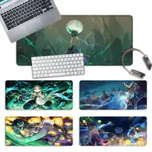 

2020 Xiao genshin impact Mouse Pad Gamer Keyboard Maus Pad Desk Mouse Mat Game Accessories For Overwatch