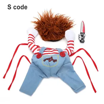 

New Hot Halloween Dog Costumes Funny Pet Clothes Cat Dog Cosplay Costume Sets Novelty Clothing For Medium Large Dogs Bulldog Pug