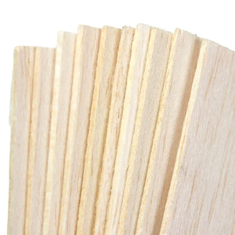 10 шт. модель деревянной пластины Balsa Wood DIY Домашний Корабль авиационный