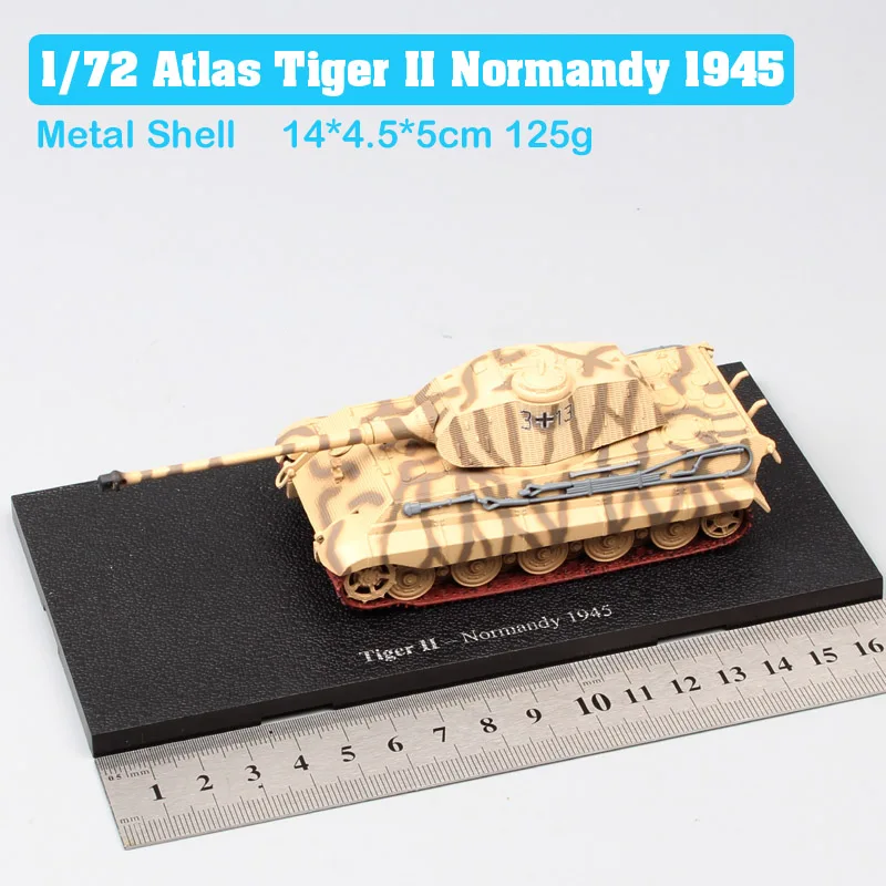 1/72 весы Atlas WW2 Royal King Tiger Ausf Танк Diecasts& Toy военный транспорт модели автомобилей Хобби Подарки Нормандия Курск Budapest