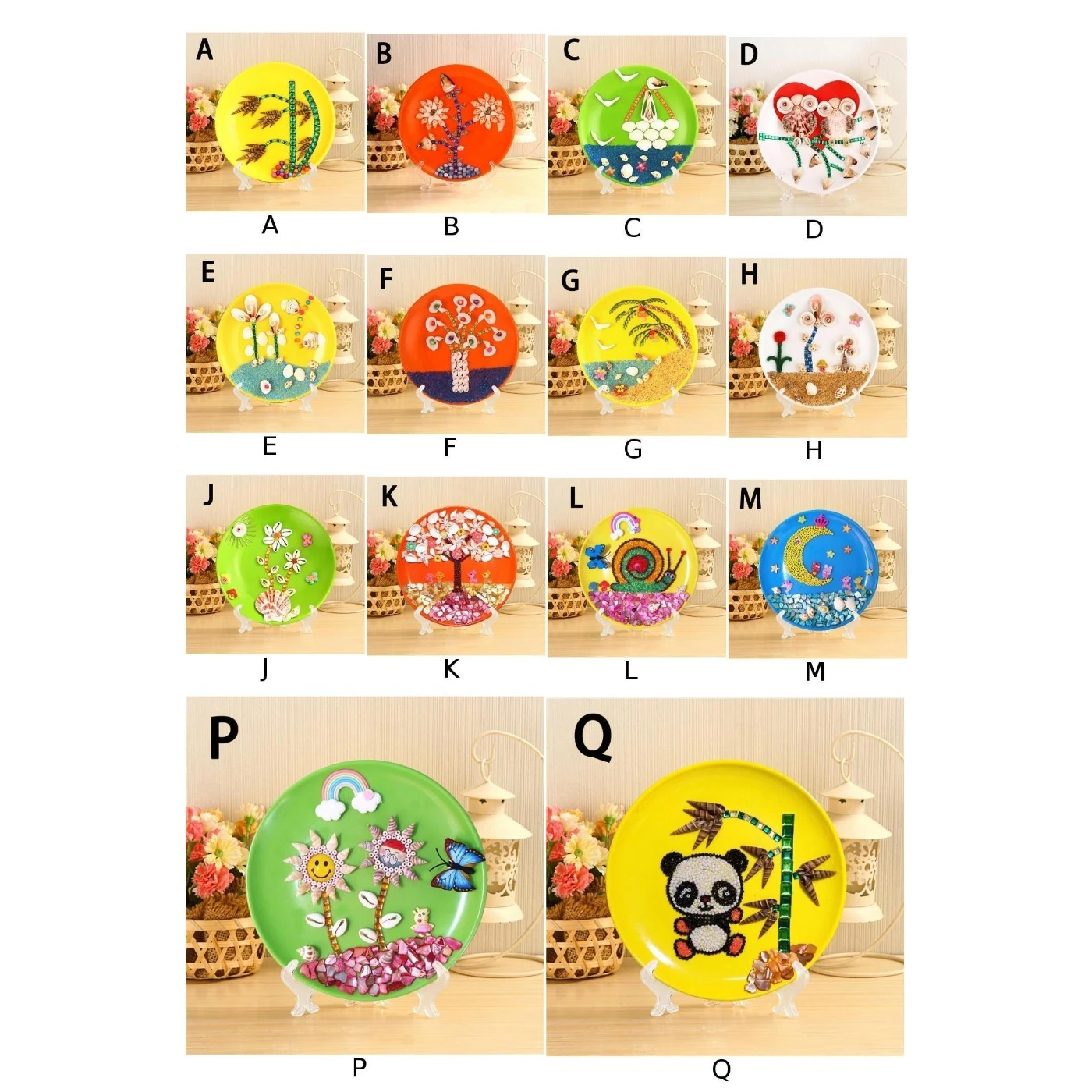3D Creative Decorative Hand Shell Painting Handmade Children DIY Set Home Decor home decoration educational toys