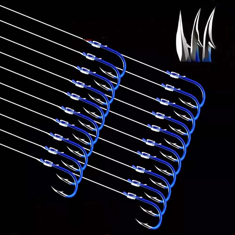 10 Pairs / Bag Steel Fish Hook High Carbon Carp Hook Japanesestyle