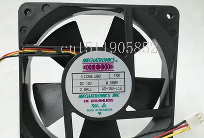 Бесплатная доставка Для мехатроники E1225E12B2 DC 12 В 0 580a 120x120x25 мм 3-проводный