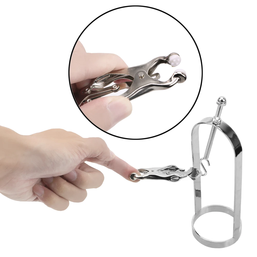 Nipple Sex Toys Nipple Clamps Metal Nipple Clamps for Women Breast Cage Bondage Set