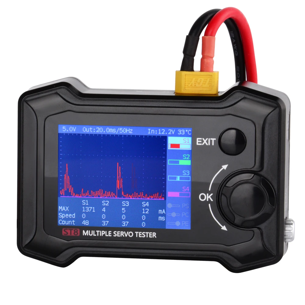 ToolkitRC ST8 2," TFT 7-28V 8-канальный Servo интегрированный Тесты er 4 независимых Интерфейс сигнала Тесты