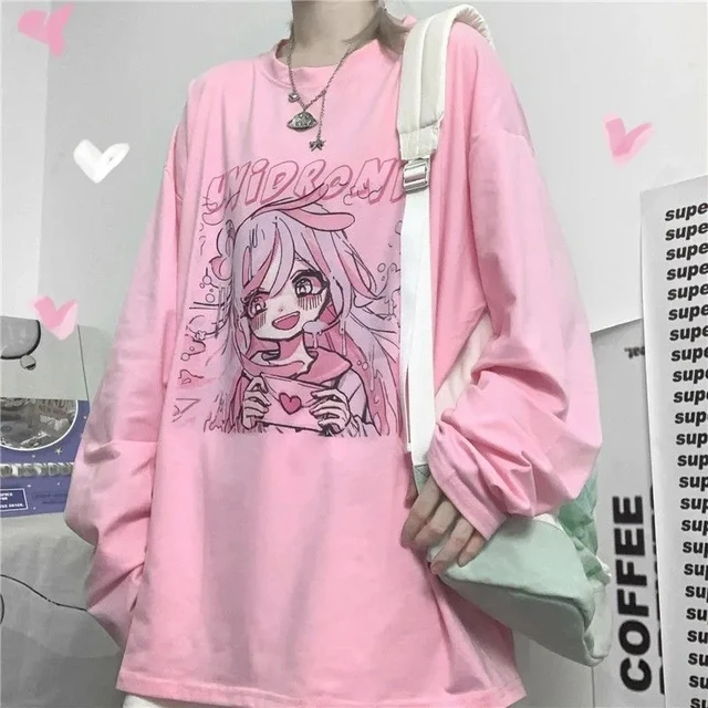 Conjunto de camiseta de veludo e saia de bolo para mulheres, camiseta de  manga comprida, camisetas, mini saias, bege e rosa, roupas kawaii doce  menina - AliExpress