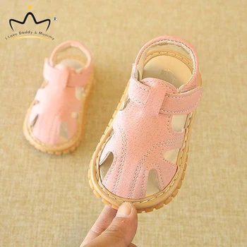 

New Solid Color Soft PU Leather Sandals Summer Baby Boy Girl Shoes Anti-slip Rubber Sole Infant Toddler Shoes Baby Sandals Boys