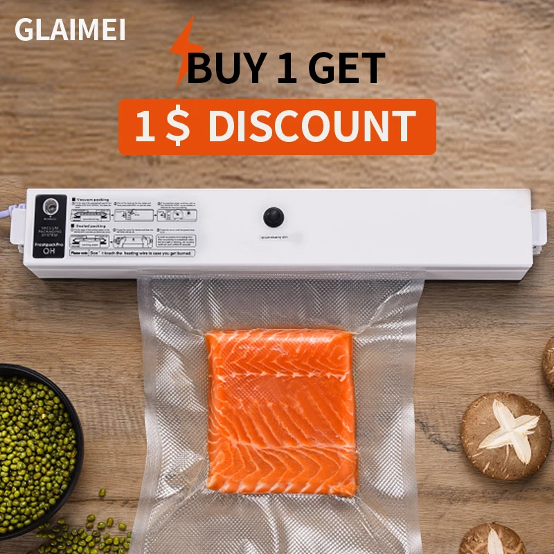 Máquina de embalagem a vácuo sous vide aferidor do vácuo 220v/110v para o armazenamento de alimentos novos sacos de vácuo do empacotador do alimento para o empacotamento do vácuo