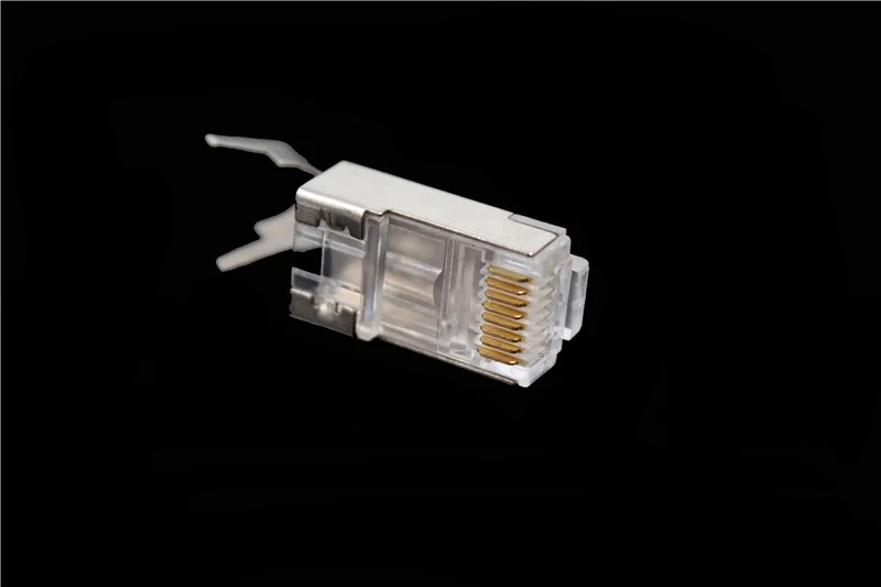 Conector de Cabo de Rede com Blindagem Peças Lote Conector de Rede para Cabos Cat6a Cat7 Rj45 Ftp 8p8c 100 mm Cabos de computador e conectores - Imagem 3