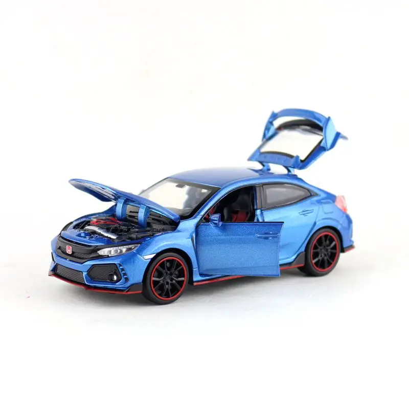 Масштаб 1:32/литая металлическая игрушка/гоночный автомобиль Honda Civic Type R/звук и