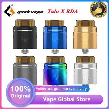 

Original Geekvape Talo X RDA 24mm Rebuildable Atomizer for Squonk Mod Single/Double Coil Adjustable Airflow E-Cig Accessories