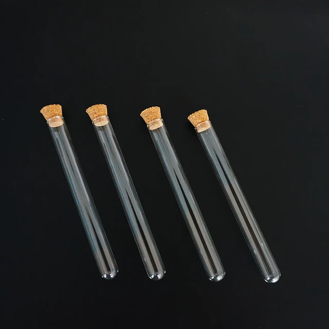 12pcs/lot Length 75/100/150/180mm Ushape Clear Glass test tubes with