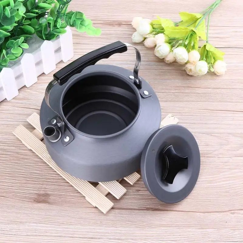 1.1L Aluminum Alloy Portable Ultra-light Teapot Outdoor Camping Survival Water Kettle