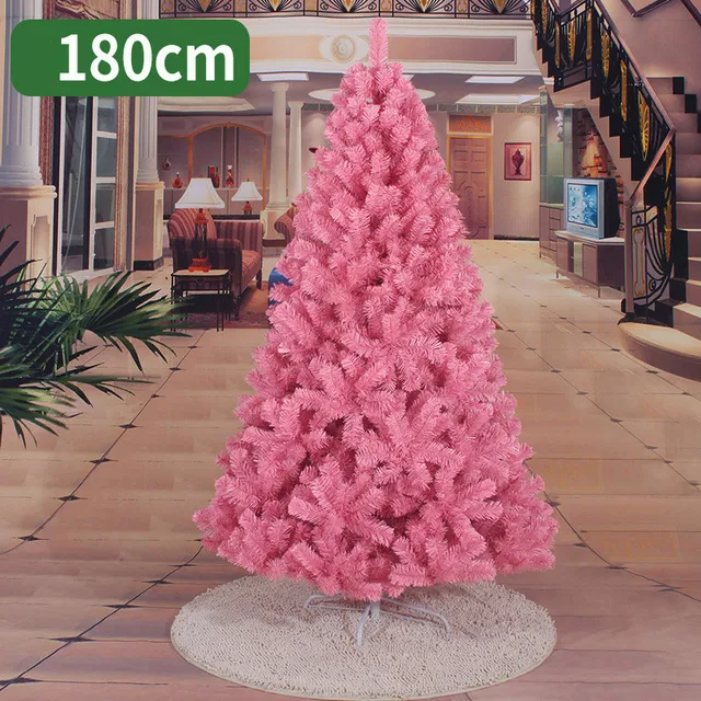 Árvore de Natal Rosa - Cotton Nevada - Loja Então é Natal