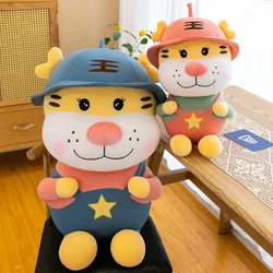 Juguete de peluche de tigre sentado para niños, muñeco de Animal bonito, regalo creativo, decoración del hogar, 25cm, 1 unidad