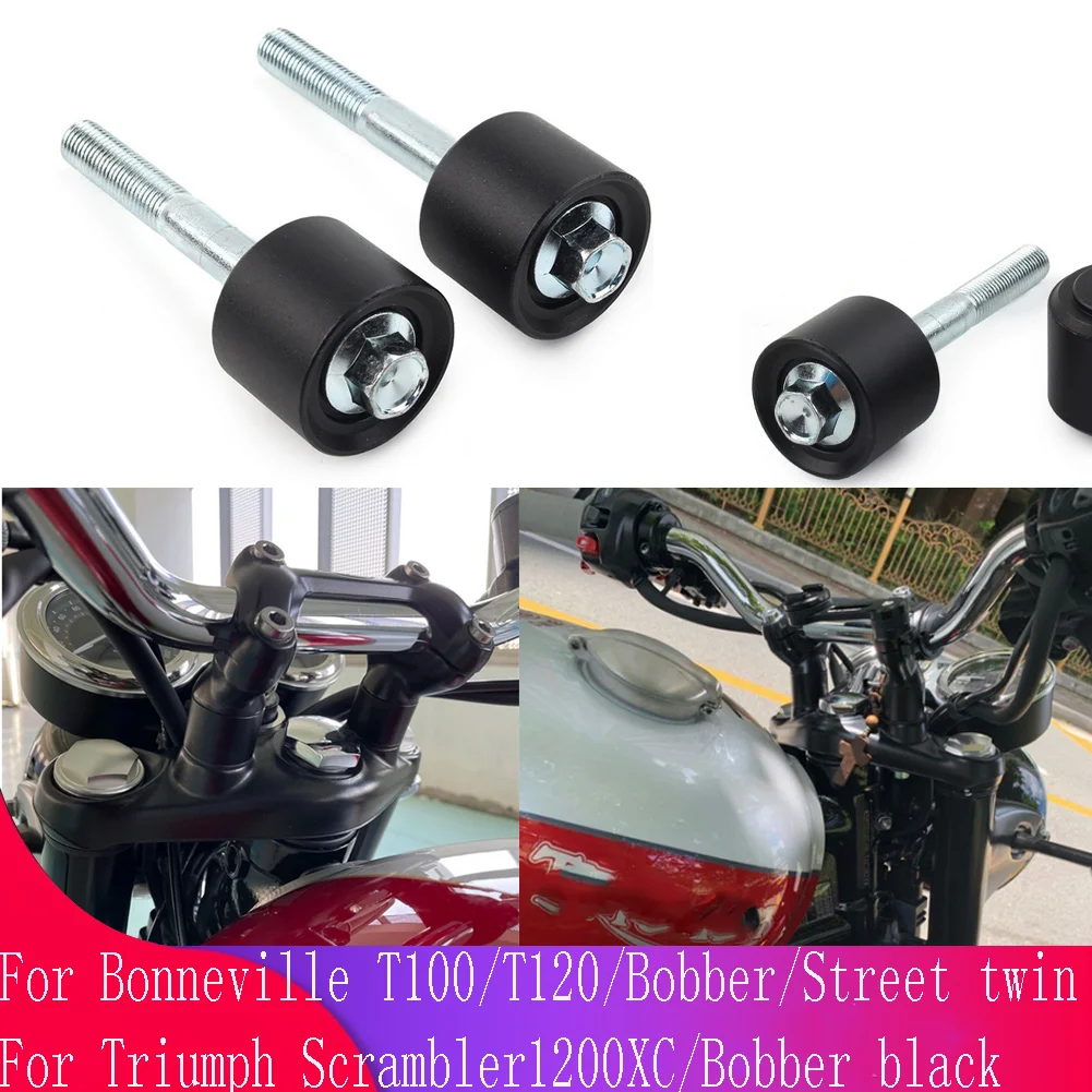 Black Motorcycle Front Handlebar Risers Kit For Triumph Bonneville T100