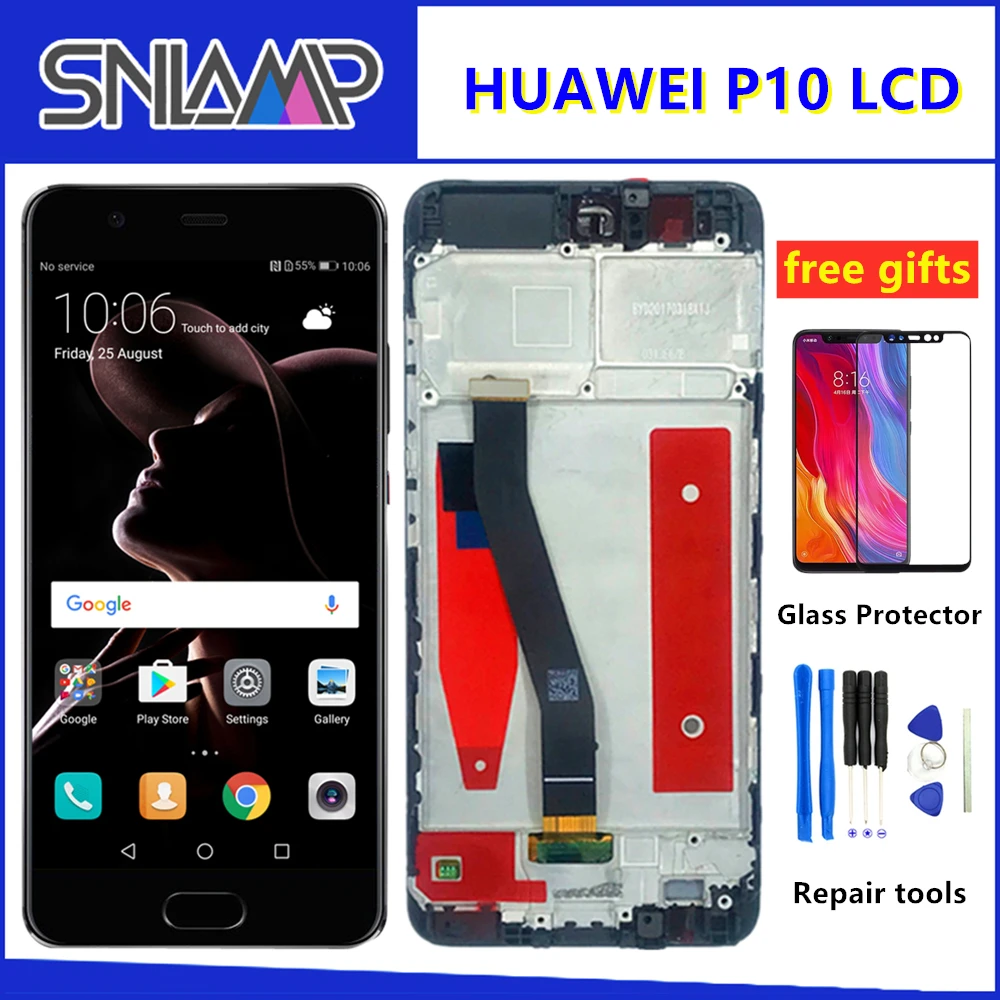 

5.1" Original LCD For Huawei P10 Display Touch Screen VTR-L09 VTR-L10 VTR-L29 Digitizer For Huawei P10 LCD Screen Replacement